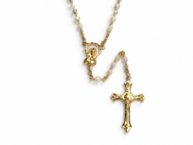 Real Mother of Pearl Rosary
